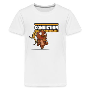 
            
                Load image into Gallery viewer, Conviction Cockroach Character Comfort Kids Tee - white
            
        
