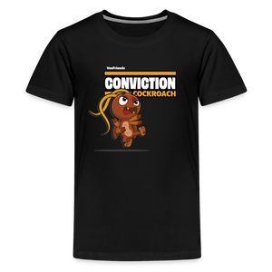 
            
                Load image into Gallery viewer, Conviction Cockroach Character Comfort Kids Tee - black
            
        