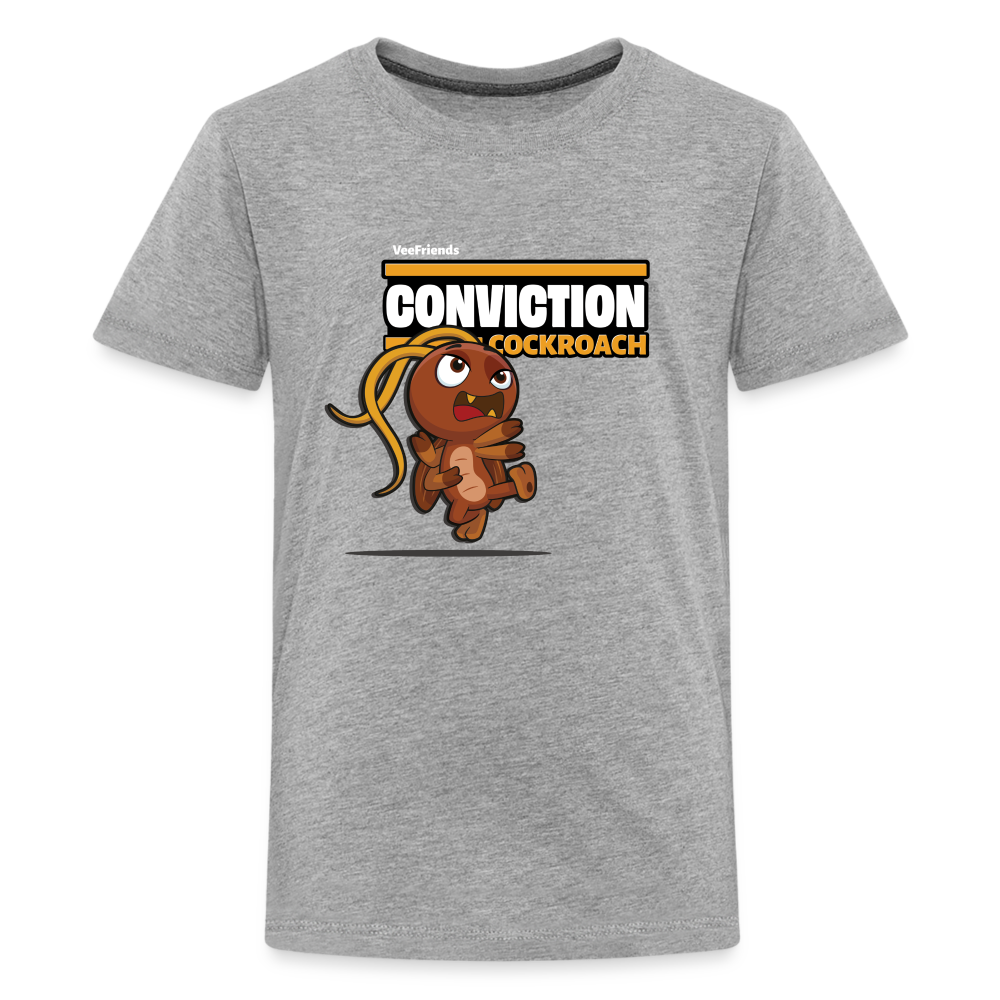 Conviction Cockroach Character Comfort Kids Tee - heather gray