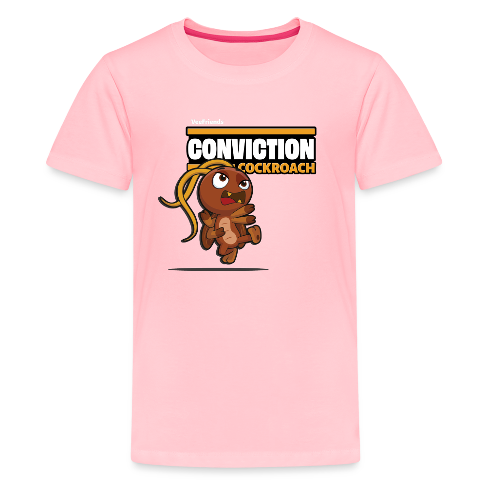 Conviction Cockroach Character Comfort Kids Tee - pink