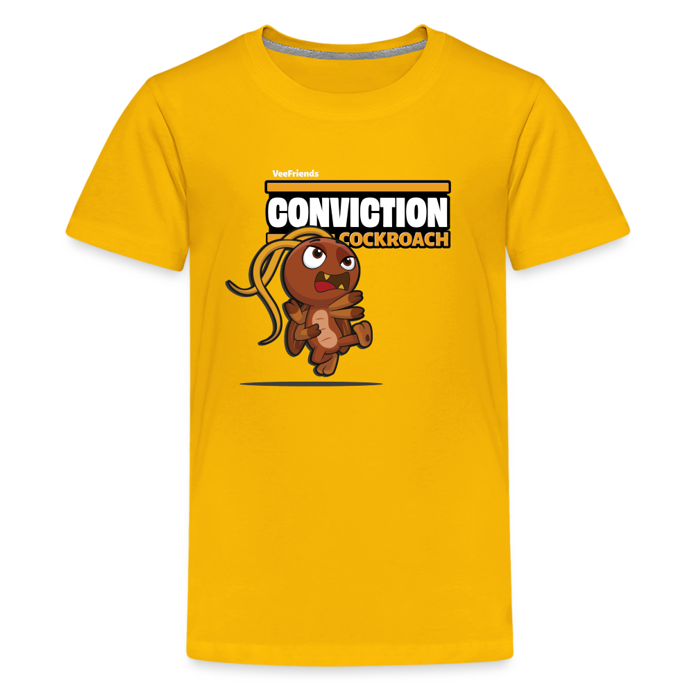 Conviction Cockroach Character Comfort Kids Tee - sun yellow