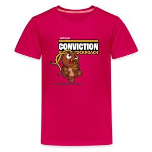 Conviction Cockroach Character Comfort Kids Tee - dark pink