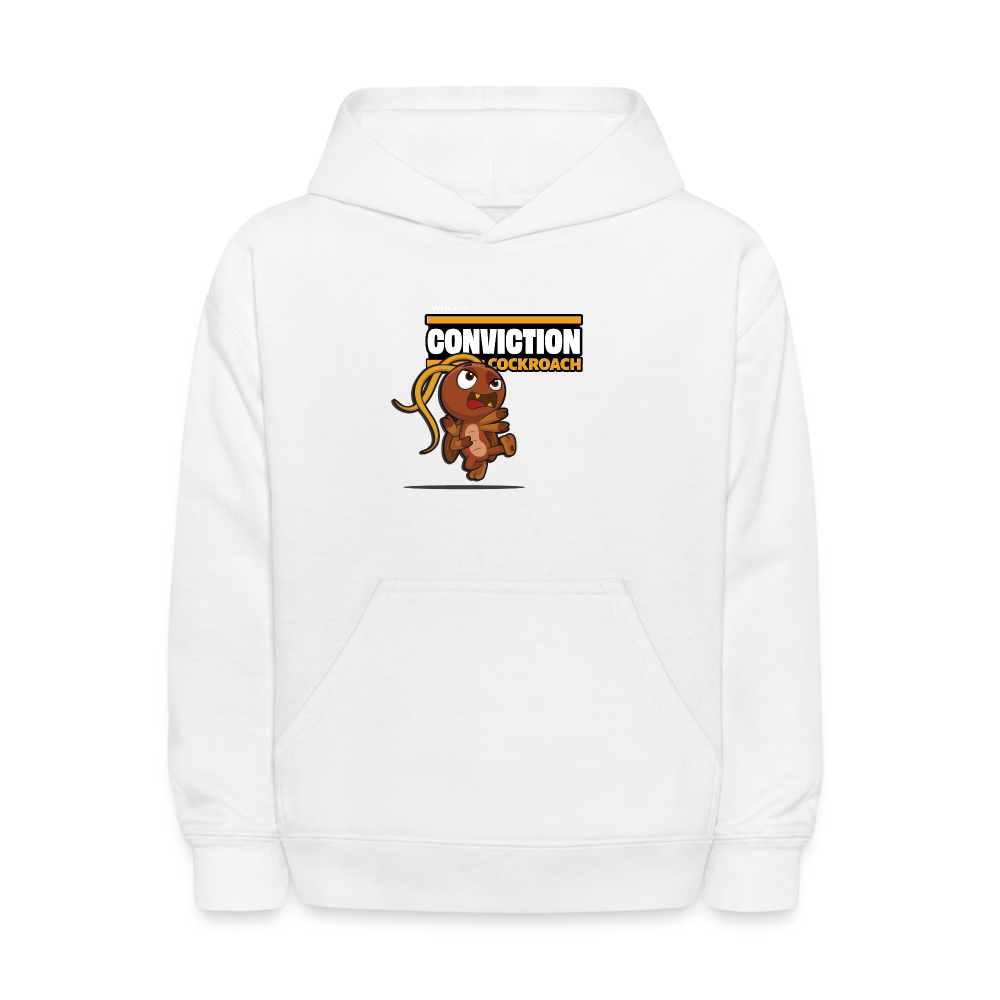 Conviction Cockroach Character Comfort Kids Hoodie - white