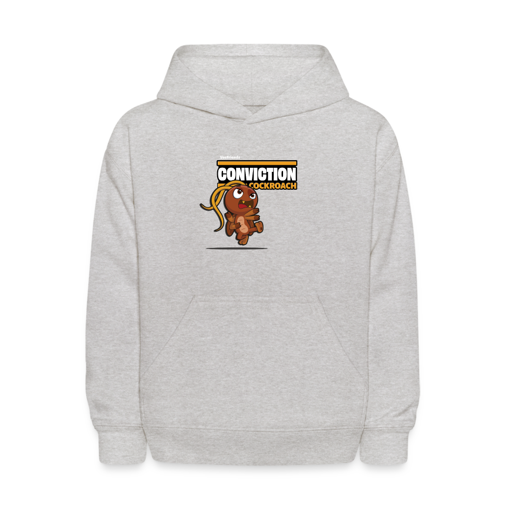 Conviction Cockroach Character Comfort Kids Hoodie - heather gray