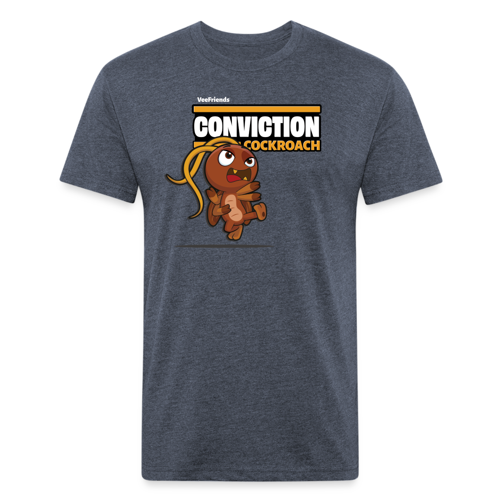 Conviction Cockroach Character Comfort Adult Tee - heather navy