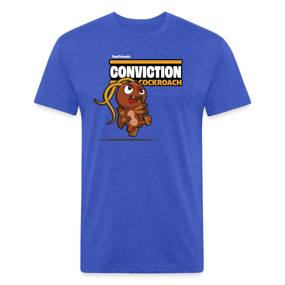 Conviction Cockroach Character Comfort Adult Tee - heather royal