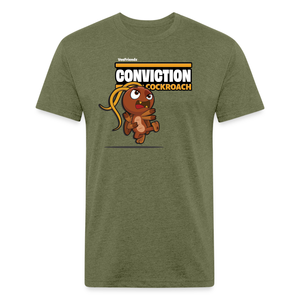 Conviction Cockroach Character Comfort Adult Tee - heather military green