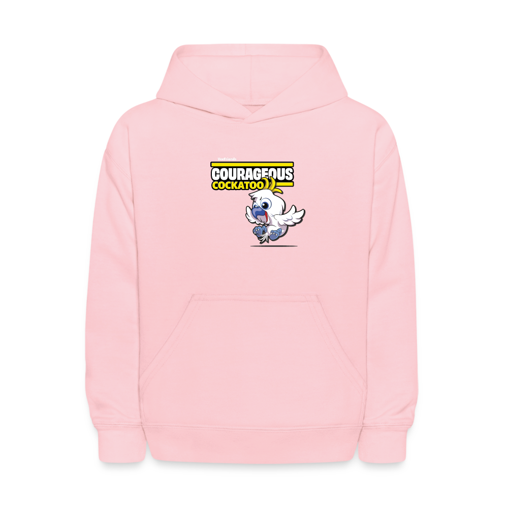 Courageous Cockatoo Character Comfort Kids Hoodie - pink