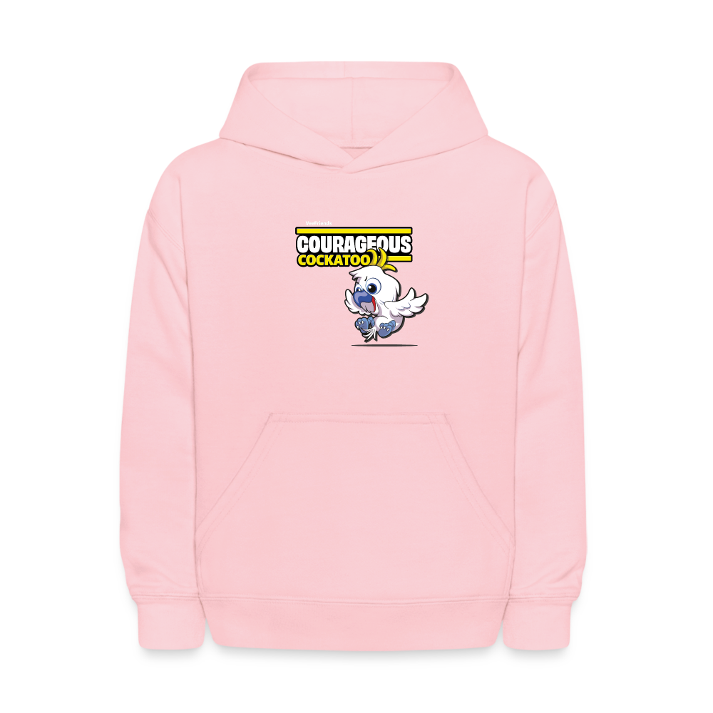 
            
                Load image into Gallery viewer, Courageous Cockatoo Character Comfort Kids Hoodie - pink
            
        
