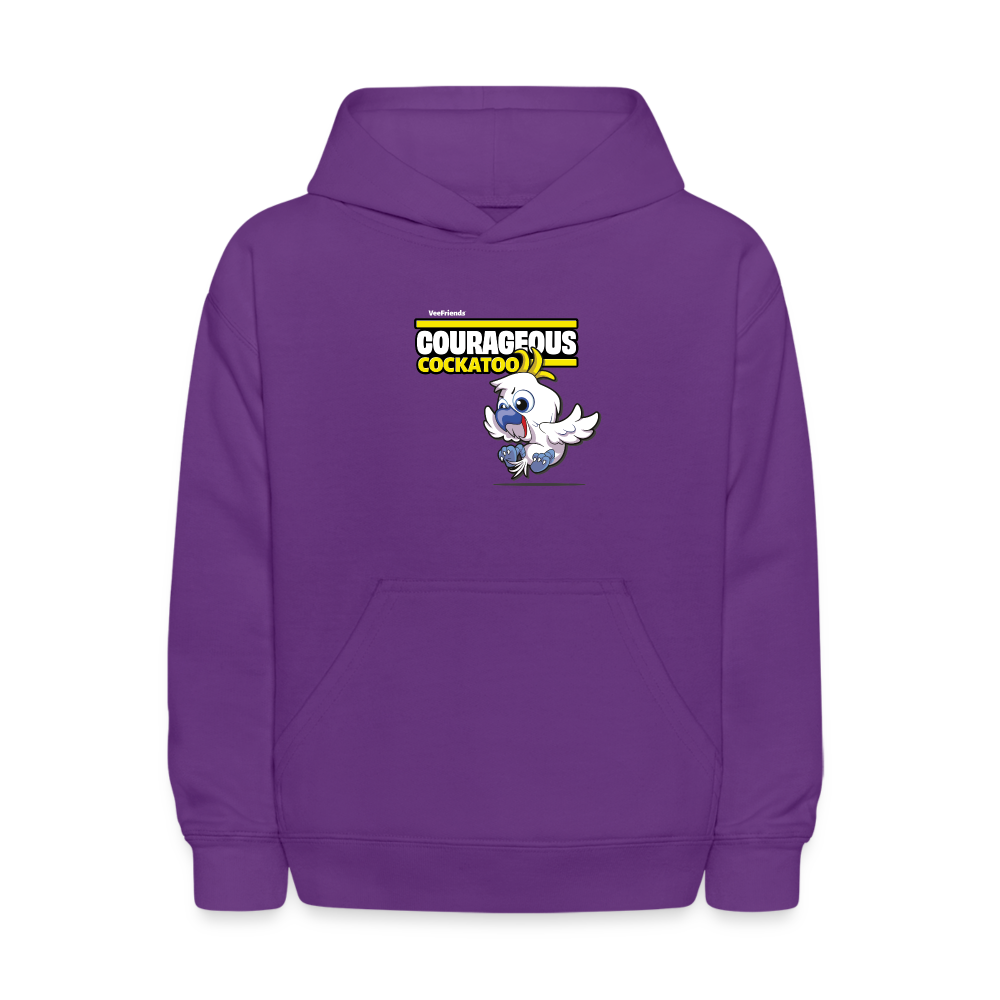 
            
                Load image into Gallery viewer, Courageous Cockatoo Character Comfort Kids Hoodie - purple
            
        