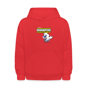 
            
                Load image into Gallery viewer, Courageous Cockatoo Character Comfort Kids Hoodie - red
            
        