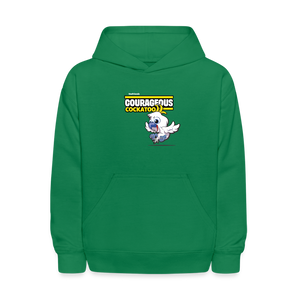 
            
                Load image into Gallery viewer, Courageous Cockatoo Character Comfort Kids Hoodie - kelly green
            
        