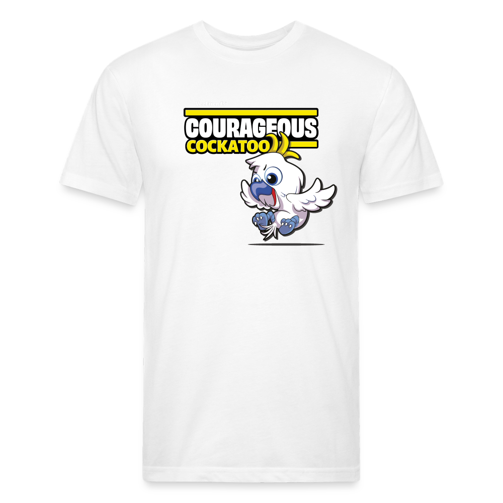 Courageous Cockatoo Character Comfort Adult Tee - white