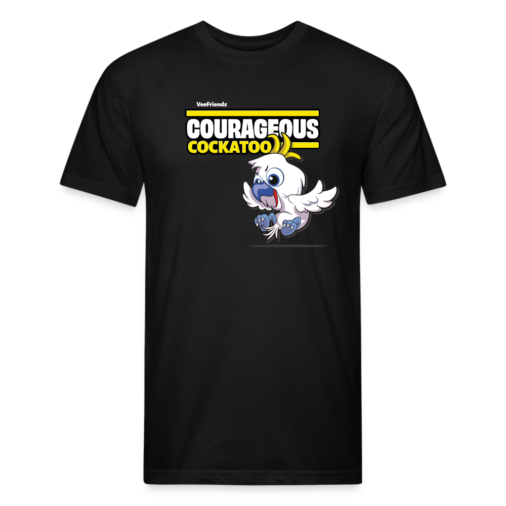 Courageous Cockatoo Character Comfort Adult Tee - black