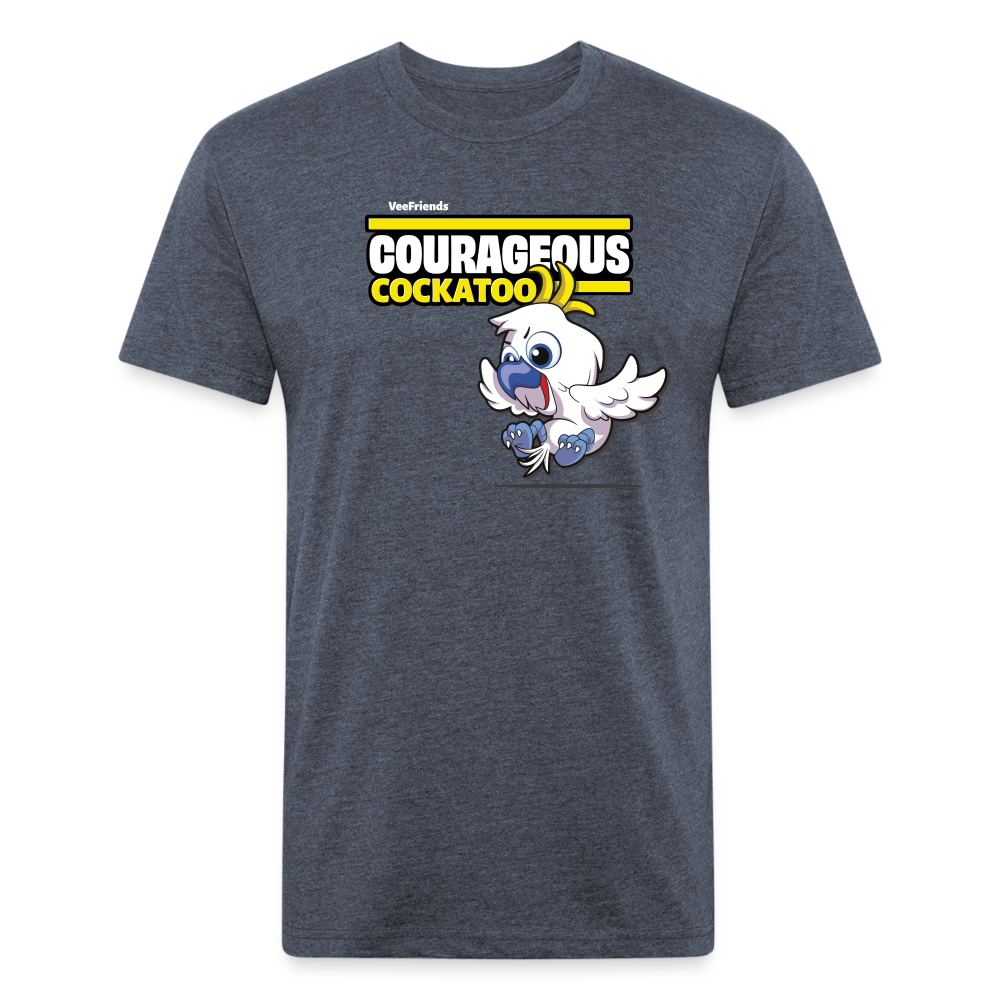 Courageous Cockatoo Character Comfort Adult Tee - heather navy