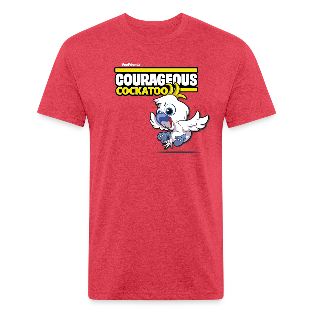 Courageous Cockatoo Character Comfort Adult Tee - heather red