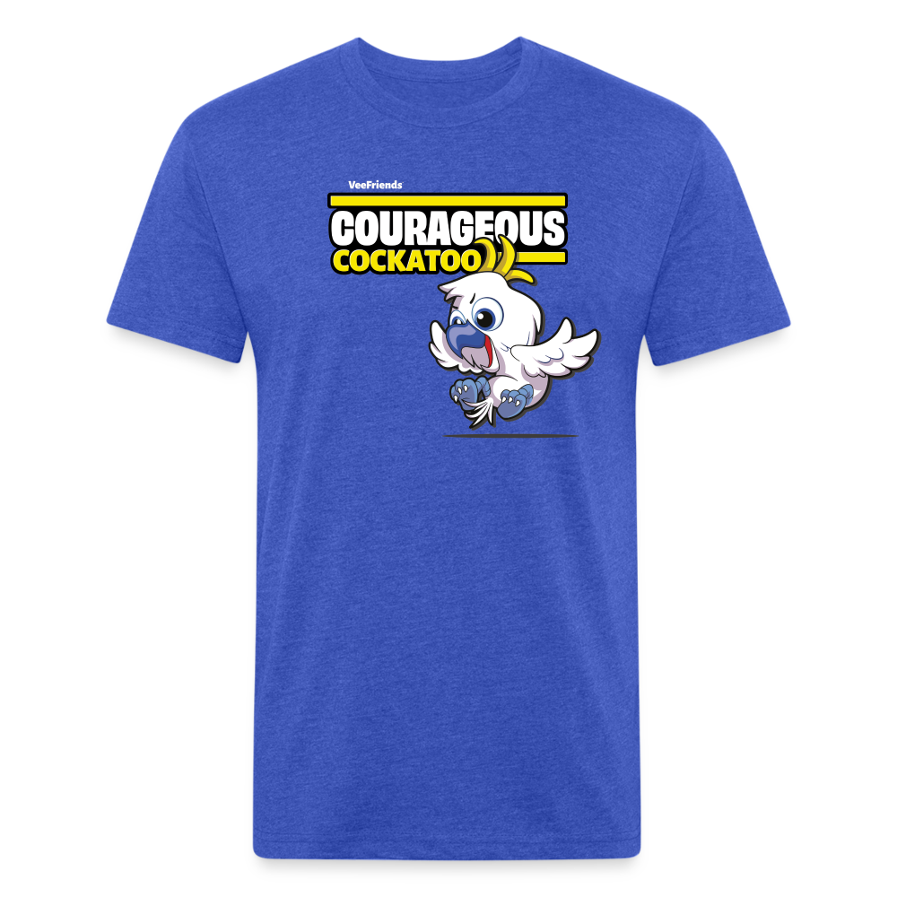 Courageous Cockatoo Character Comfort Adult Tee - heather royal