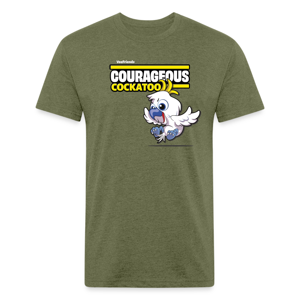 Courageous Cockatoo Character Comfort Adult Tee - heather military green