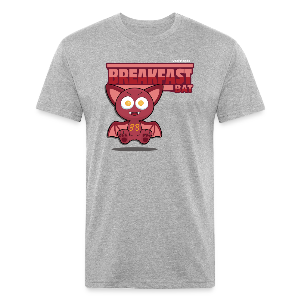 Breakfast Bat Character Comfort Adult Tee - heather gray