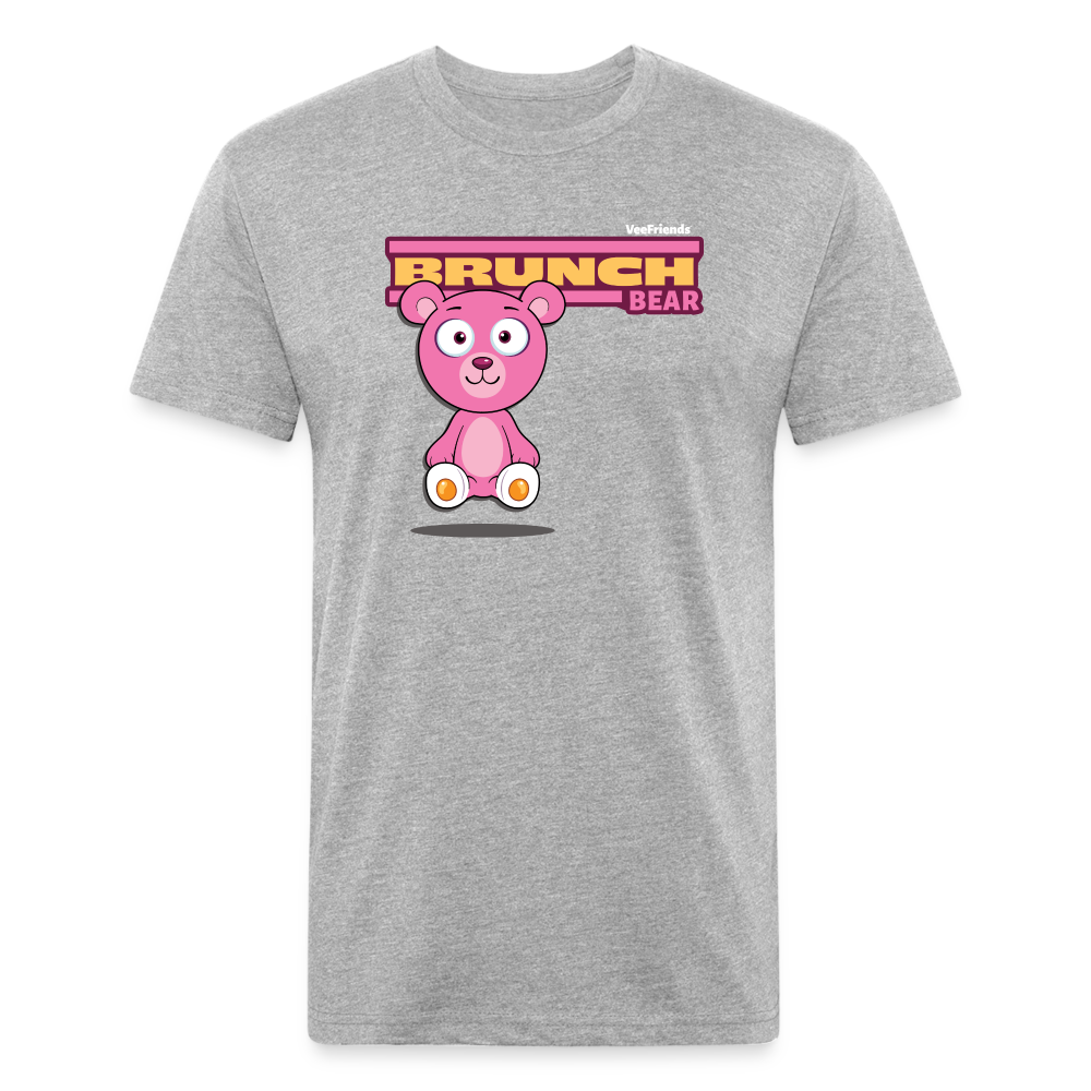 Brunch Bear Character Comfort Adult Tee - heather gray