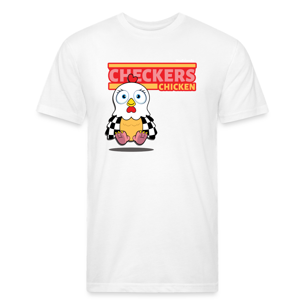 Checkers Chicken Character Comfort Adult Tee - white