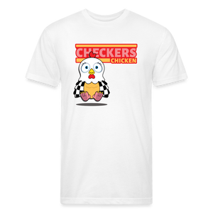 
            
                Load image into Gallery viewer, Checkers Chicken Character Comfort Adult Tee - white
            
        