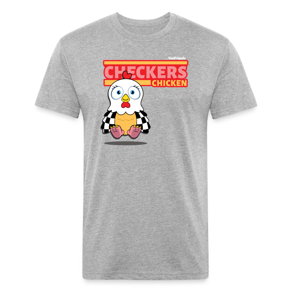 Checkers Chicken Character Comfort Adult Tee - heather gray