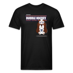 Bubble Hockey Basset Hound Character Comfort Adult Tee - black