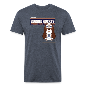 
            
                Load image into Gallery viewer, Bubble Hockey Basset Hound Character Comfort Adult Tee - heather navy
            
        