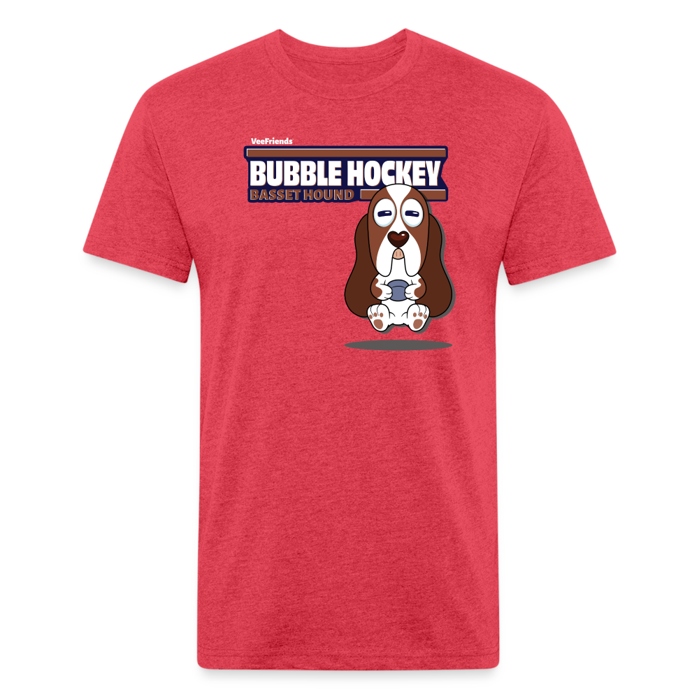 
            
                Load image into Gallery viewer, Bubble Hockey Basset Hound Character Comfort Adult Tee - heather red
            
        