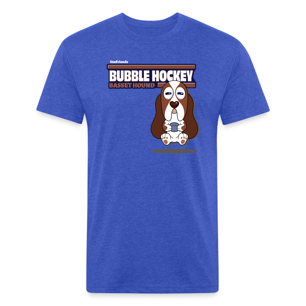 
            
                Load image into Gallery viewer, Bubble Hockey Basset Hound Character Comfort Adult Tee - heather royal
            
        