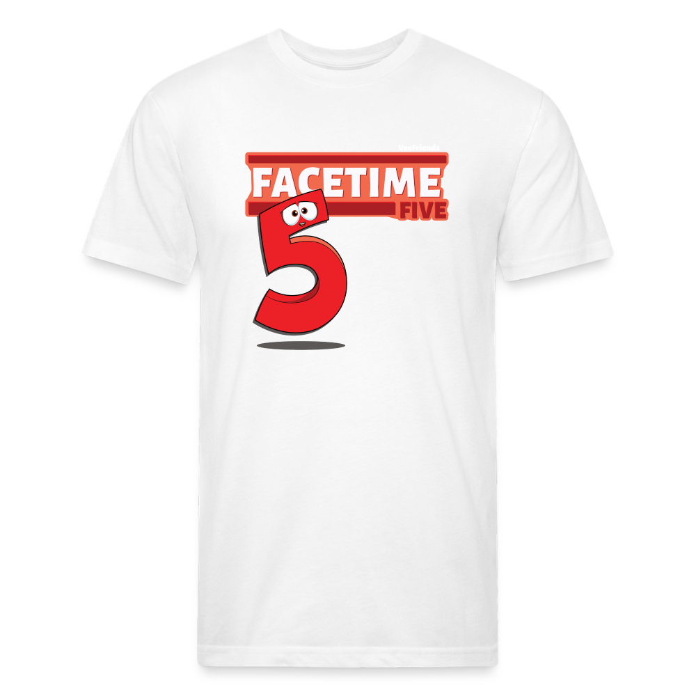 Facetime Five Character Comfort Adult Tee - white