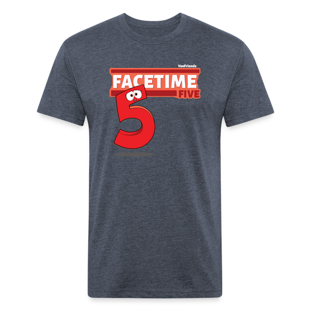 Facetime Five Character Comfort Adult Tee - heather navy