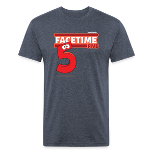 Facetime Five Character Comfort Adult Tee - heather navy