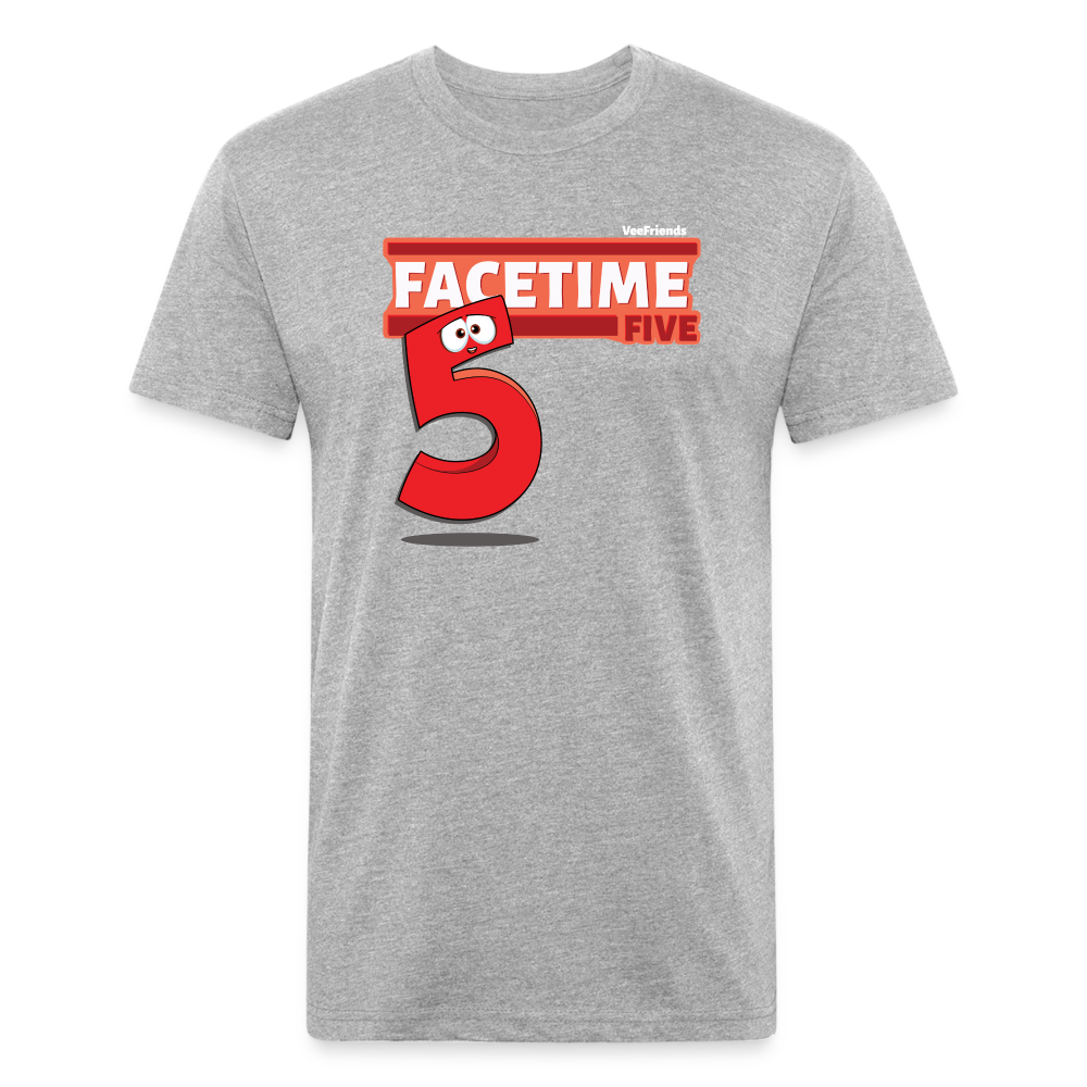 Facetime Five Character Comfort Adult Tee - heather gray