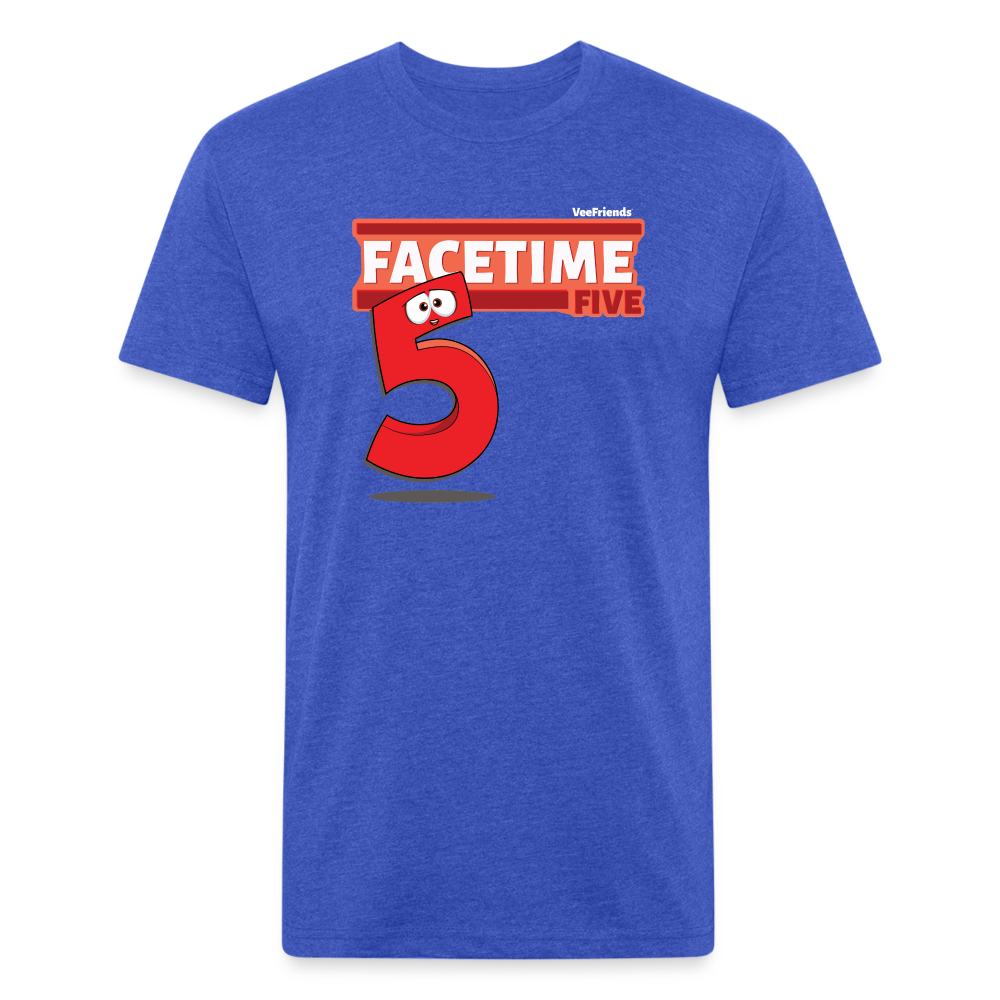 Facetime Five Character Comfort Adult Tee - heather royal