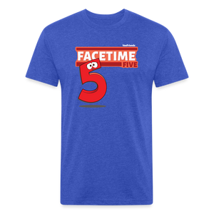 Facetime Five Character Comfort Adult Tee - heather royal