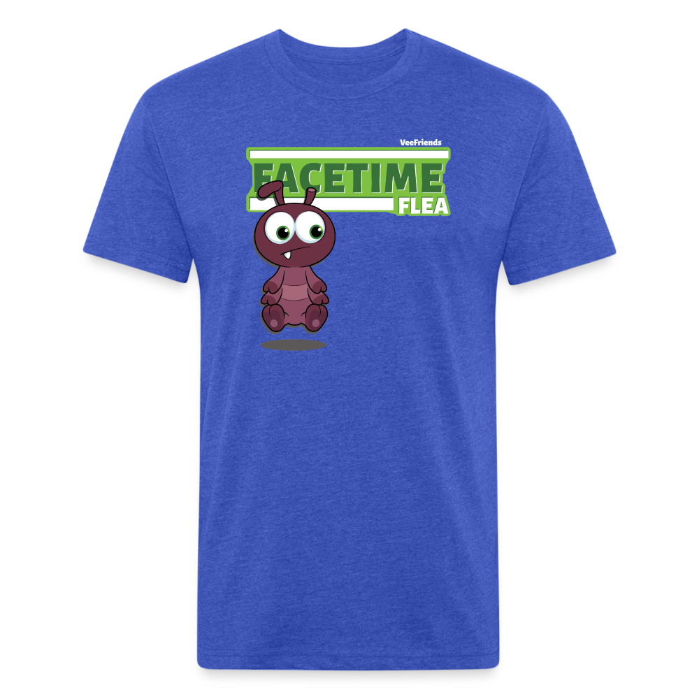 Facetime Flea Character Comfort Adult Tee - heather royal