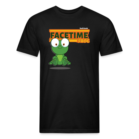 Facetime Frog Character Comfort Adult Tee - black