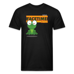 Facetime Frog Character Comfort Adult Tee - black