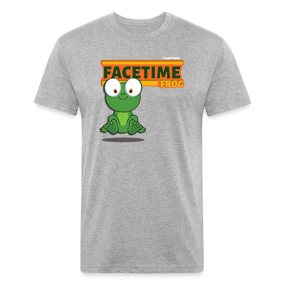 Facetime Frog Character Comfort Adult Tee - heather gray