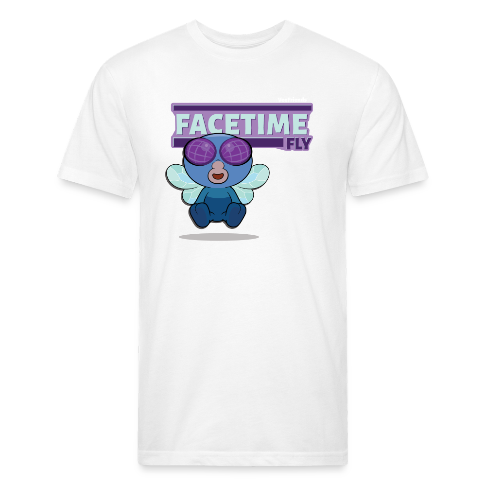 Facetime Fly Character Comfort Adult Tee - white