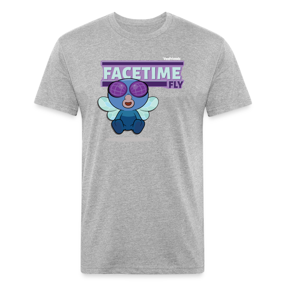 Facetime Fly Character Comfort Adult Tee - heather gray