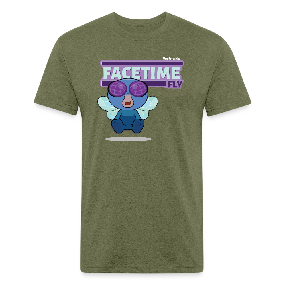 Facetime Fly Character Comfort Adult Tee - heather military green