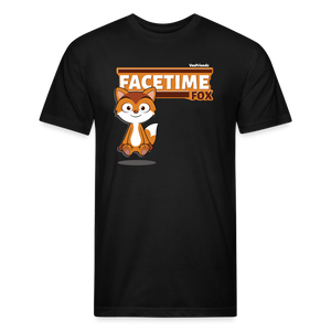 Facetime Fox Character Comfort Adult Tee - black