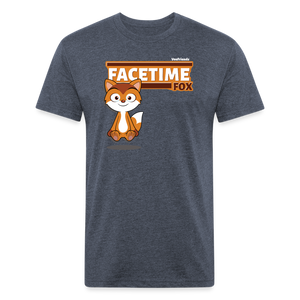 
            
                Load image into Gallery viewer, Facetime Fox Character Comfort Adult Tee - heather navy
            
        