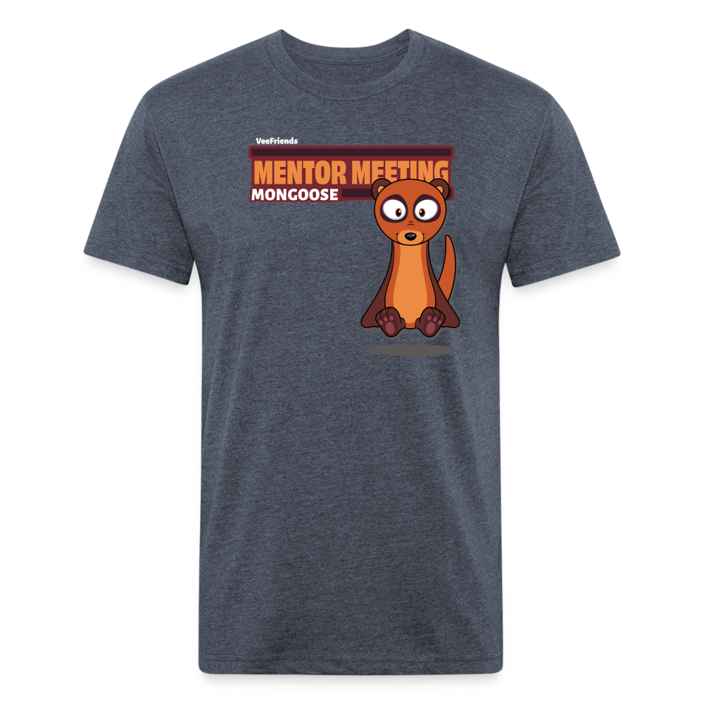 Mentor Meeting Mongoose Character Comfort Adult Tee - heather navy