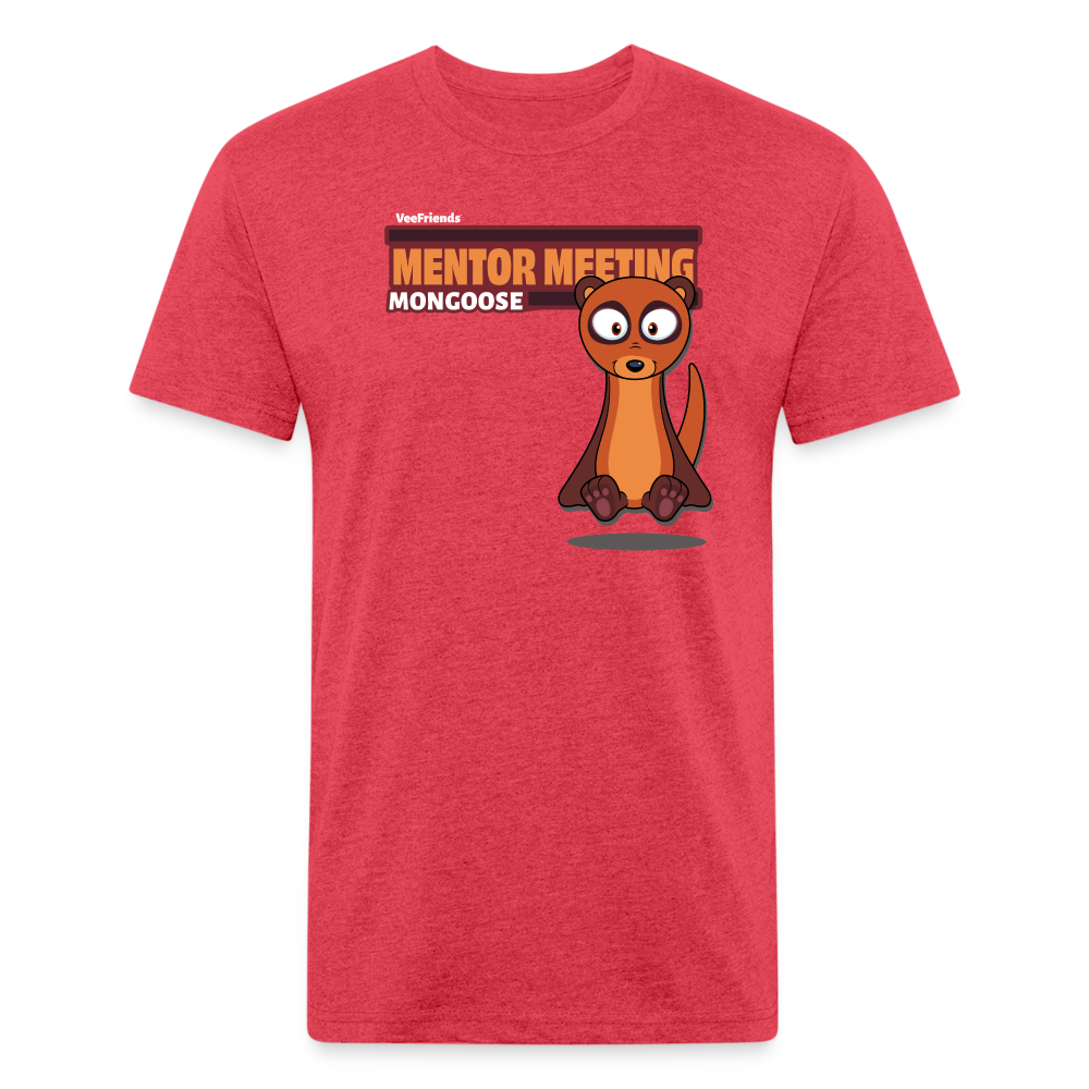 Mentor Meeting Mongoose Character Comfort Adult Tee - heather red