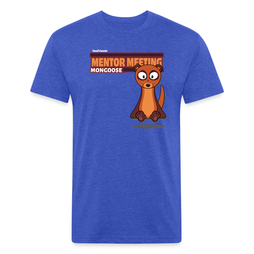 Mentor Meeting Mongoose Character Comfort Adult Tee - heather royal