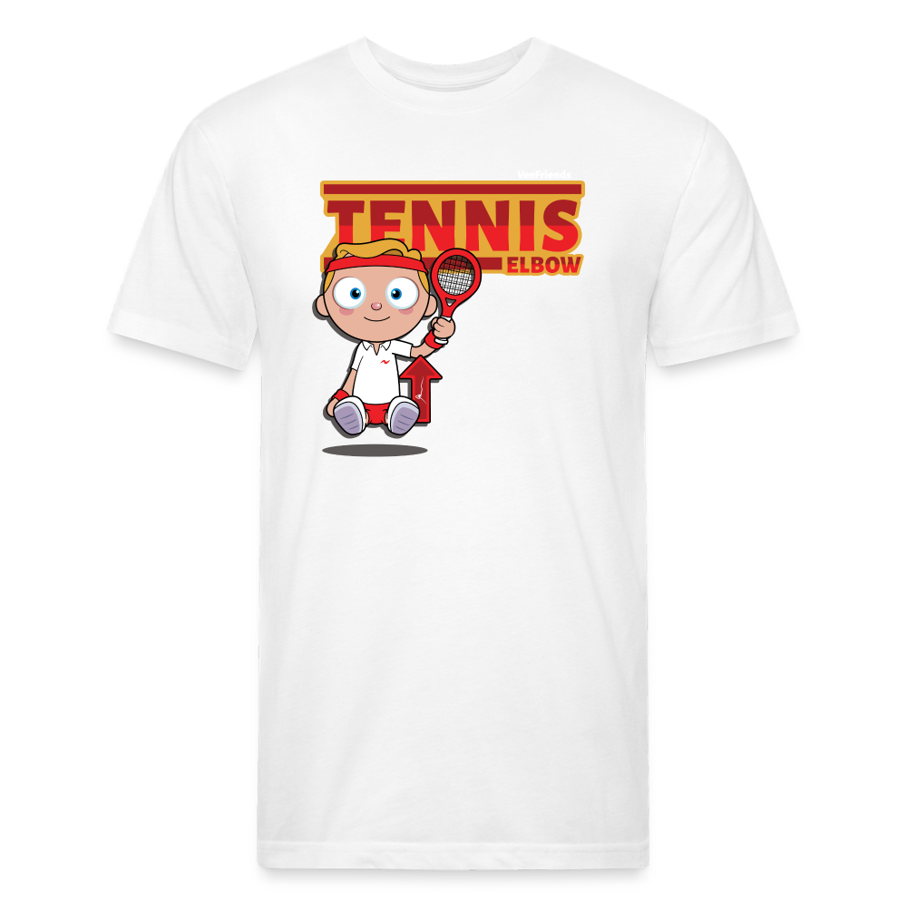 Tennis Elbow Character Comfort Adult Tee - white